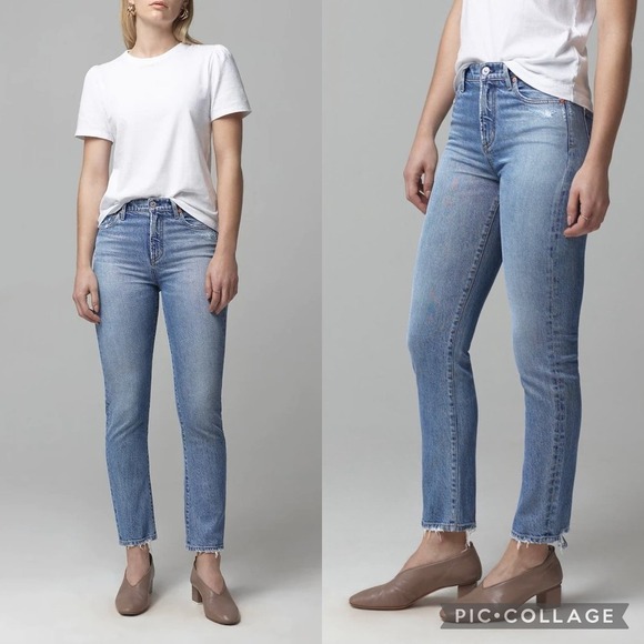 Citizens of Humanity Harlow Mid Rise Skinny Chit Chat Ankle Jeans 26 - Picture 1 of 6